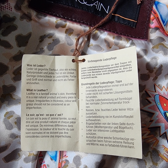 Marc Cain Wine Coloured Leather Jacket - Picture 11 of 16